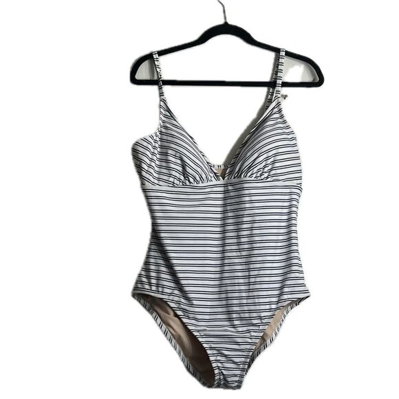Kona soul women’s size XL, one piece striped bathing suit - Picture 1 of 5